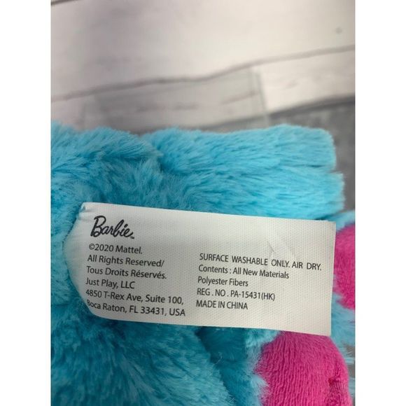 2020 Barbie Princess Puppy Blue Dog Plush Toy - Picture 7 of 7